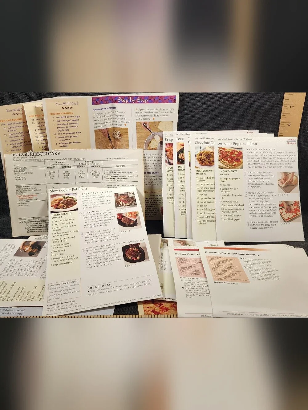 Vintage Mix Lot of 20 Recipe Cards Grandma Favorites Used Great Shape